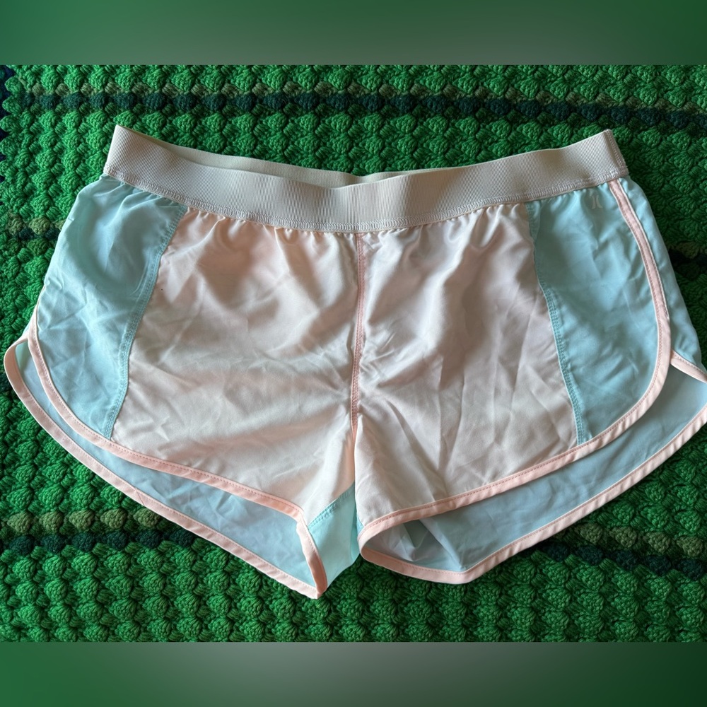 Hurley Women’s Light Mint and Peach Running Shorts